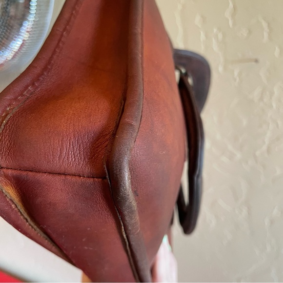 Vintage Coach Slim Satchel Compact Bonnie Cashin Brown Glove Tanned Leather - Picture 8 of 16